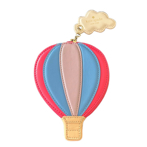 Kate Spade Pink and Blue Hot Air Balloon Coin Purse